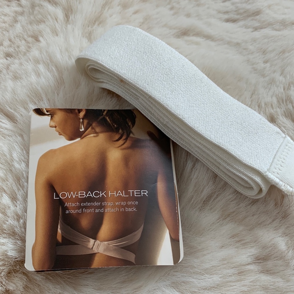 Victoria Secret LOW-BACK Halter STRAP White